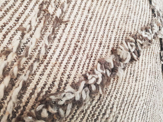 Moroccan carpet pouf / floor pillow