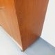 Vintage Scandinavian modernist wardrobe in teak and metal from the 1960s.