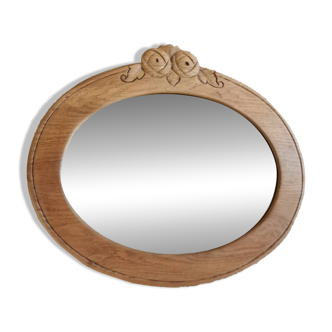 Miroir ovale Art déco, restauré