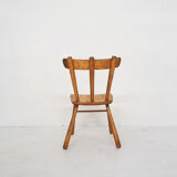 Chaise à dossier en fuseau scandinave en bouleau dans le style d’Ingvar Hildingson, Suède Années 1950