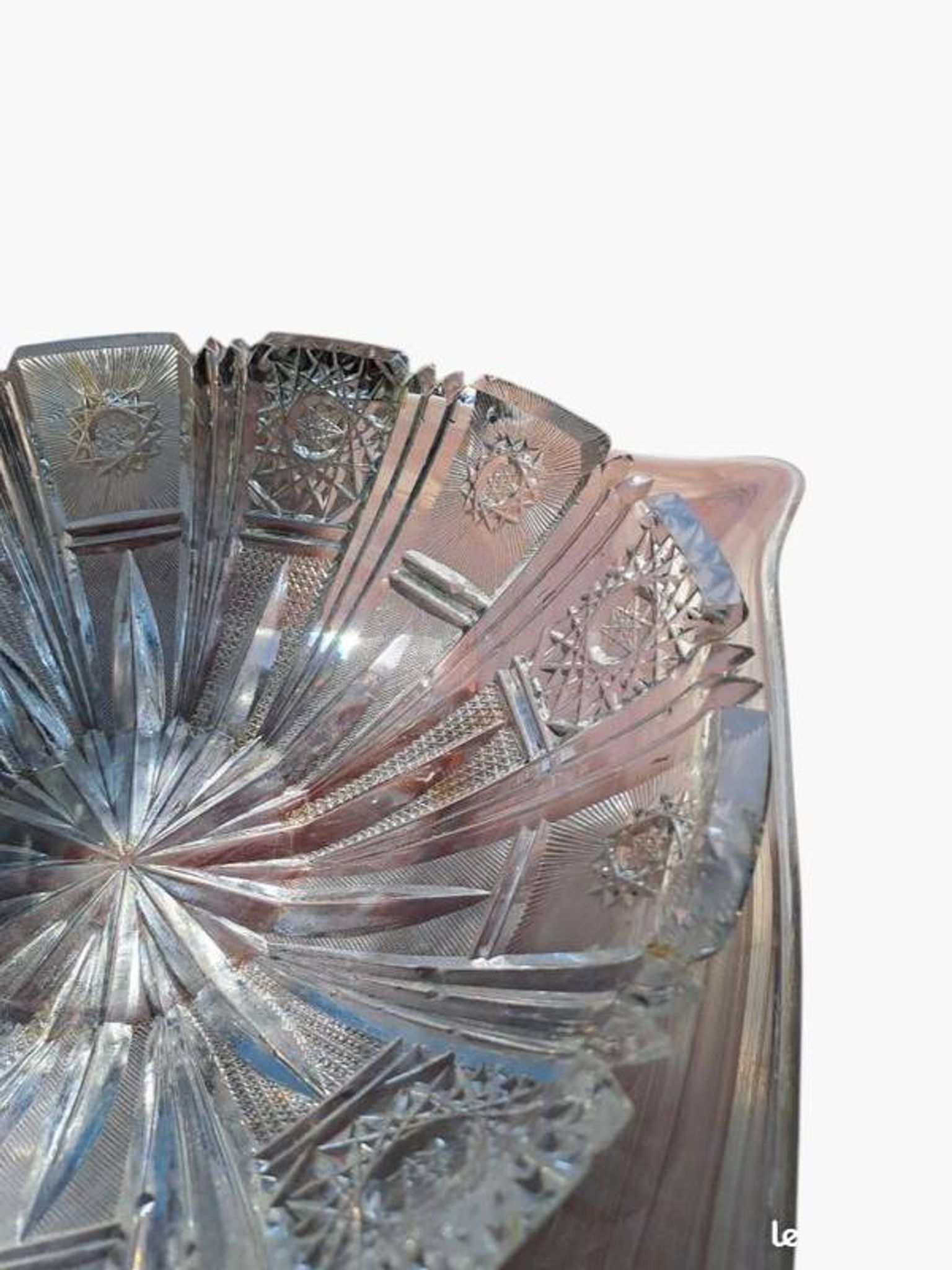 Crystal fruit bowl from the early 20th century – 27 cm in diameter