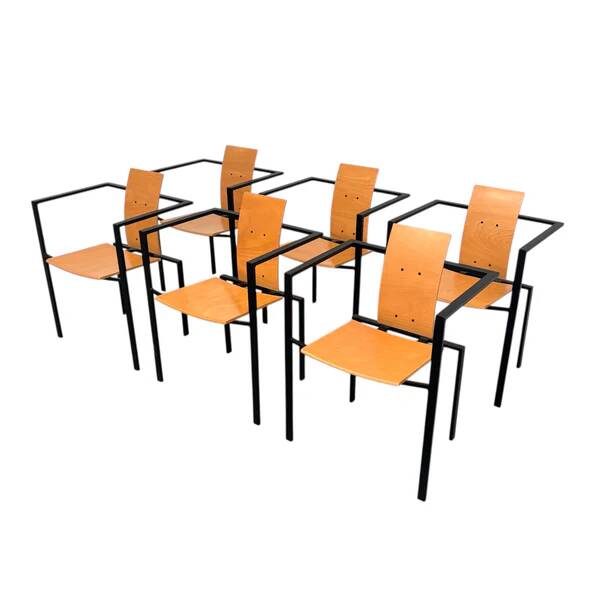 6x Trix dining chair by KFF Design, 1980s