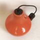 Opaline orange suspension Peill & Putzler 1970s Diameter 23.5 cm