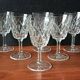 6 verres à pied 12 cl VMC Reims motif "champagne" Vintage France