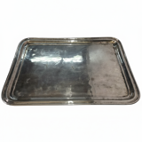 Antique silver-plated tray