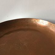 2 ottoman antique  plates bowls copper tin coated