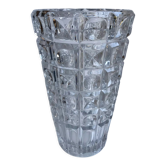 Crystal vase art deco style 60s