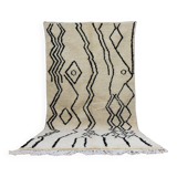 Handmade wool Berber rug 275x144 cm