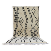 Handmade wool Berber rug 275x144 cm