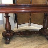 English mahogany console