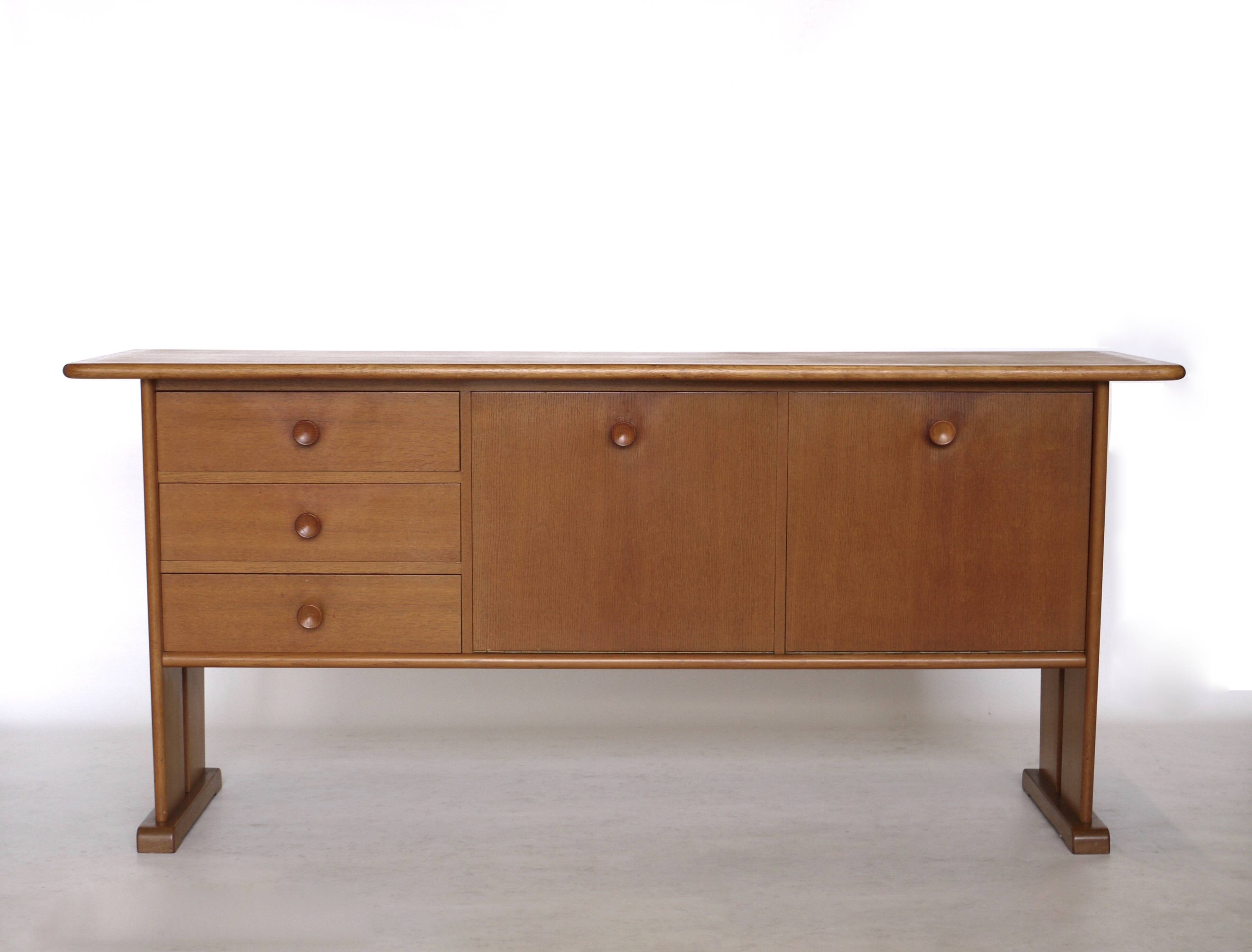 Art Deco Oak Sideboard by Bas van Pelt for EMS Overschie. 1930s