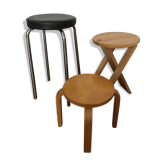 Set of three vintage stools