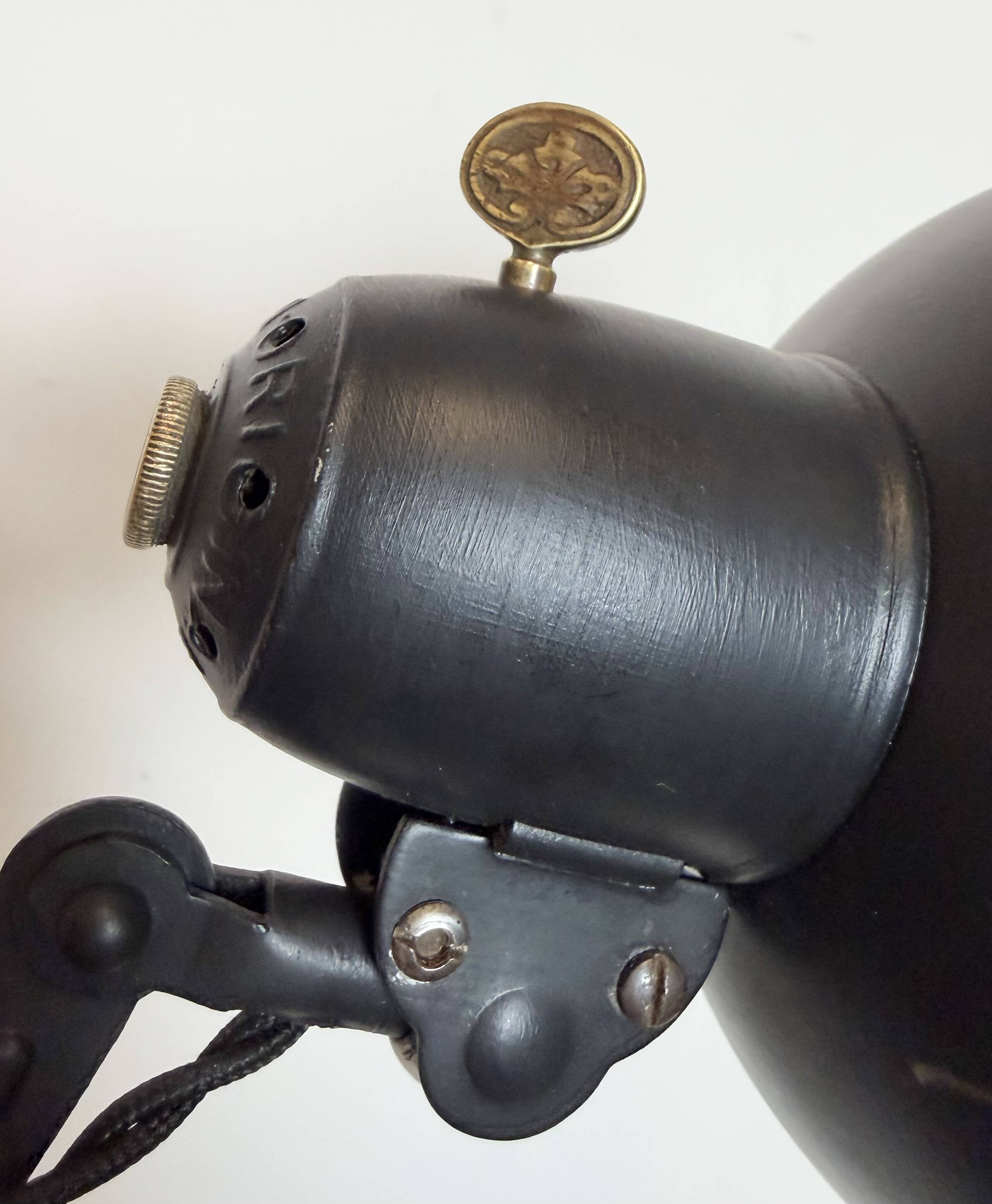 Black Industrial Bauhaus Scissor Wall Lamp from Kaiser Idell, 1930s