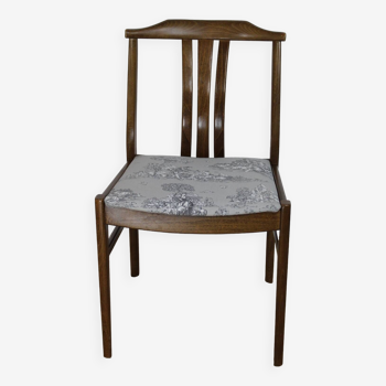 Vintage dark oak chair 1950 Denmark