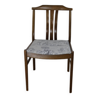 Vintage dark oak chair 1950 Denmark