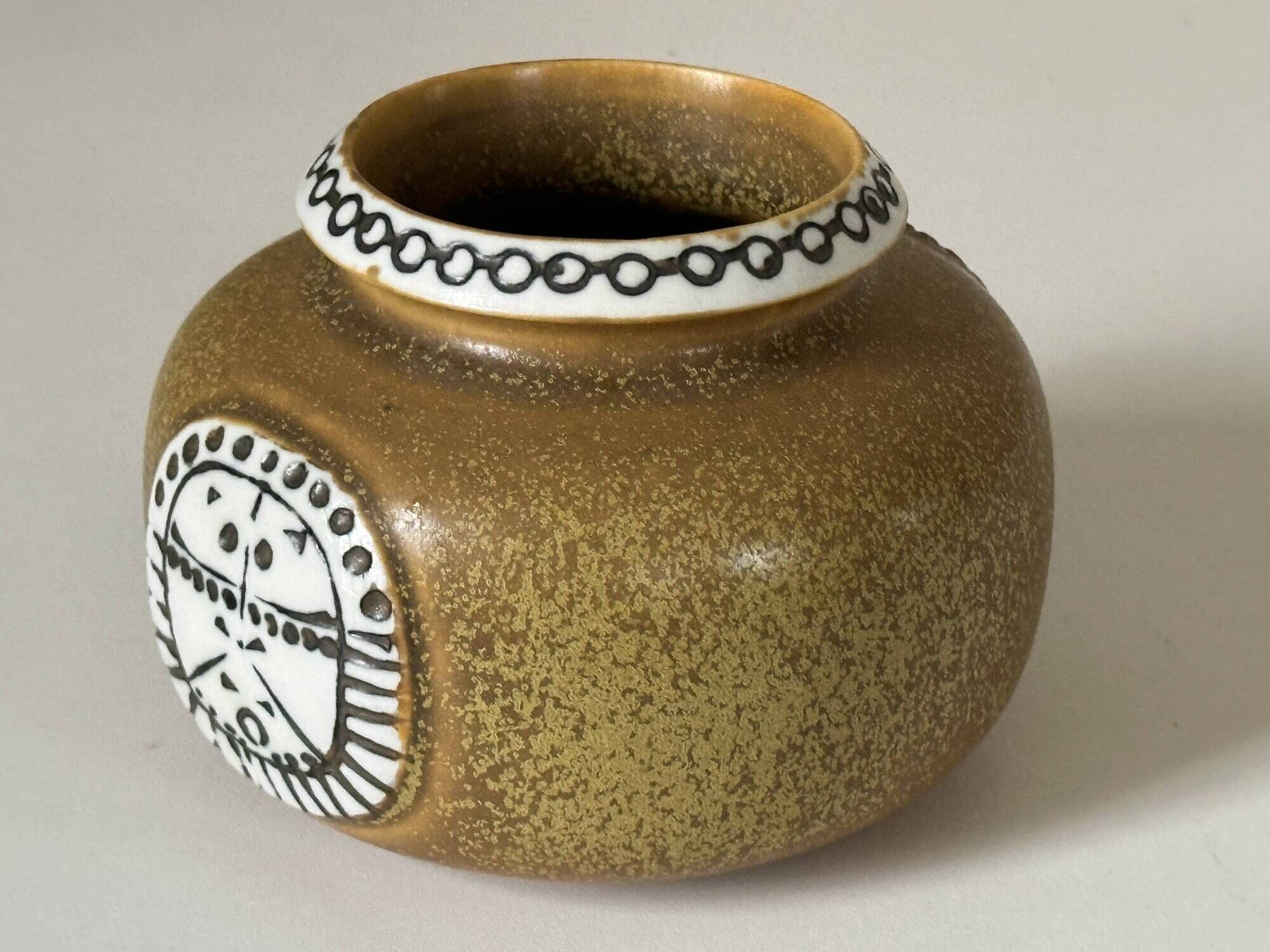 Vase céramique Lisa Larson Gustavsberg design années 60