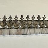 11 knife rests - Art Deco - Silver metal