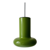 Lampe suspension design 70 en métal vert bouteille, LIta 6062
