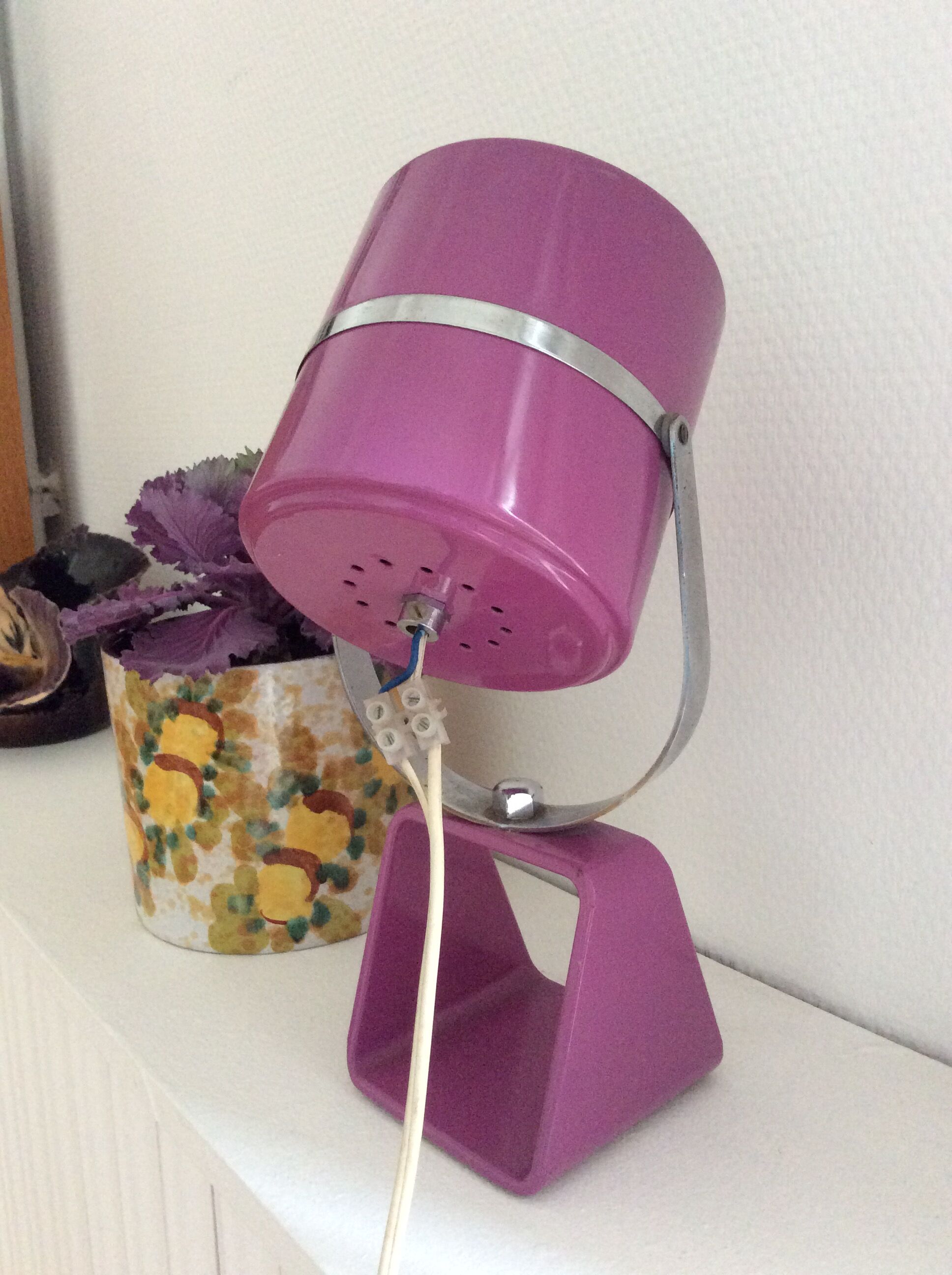 Lamp purple 70s vintage