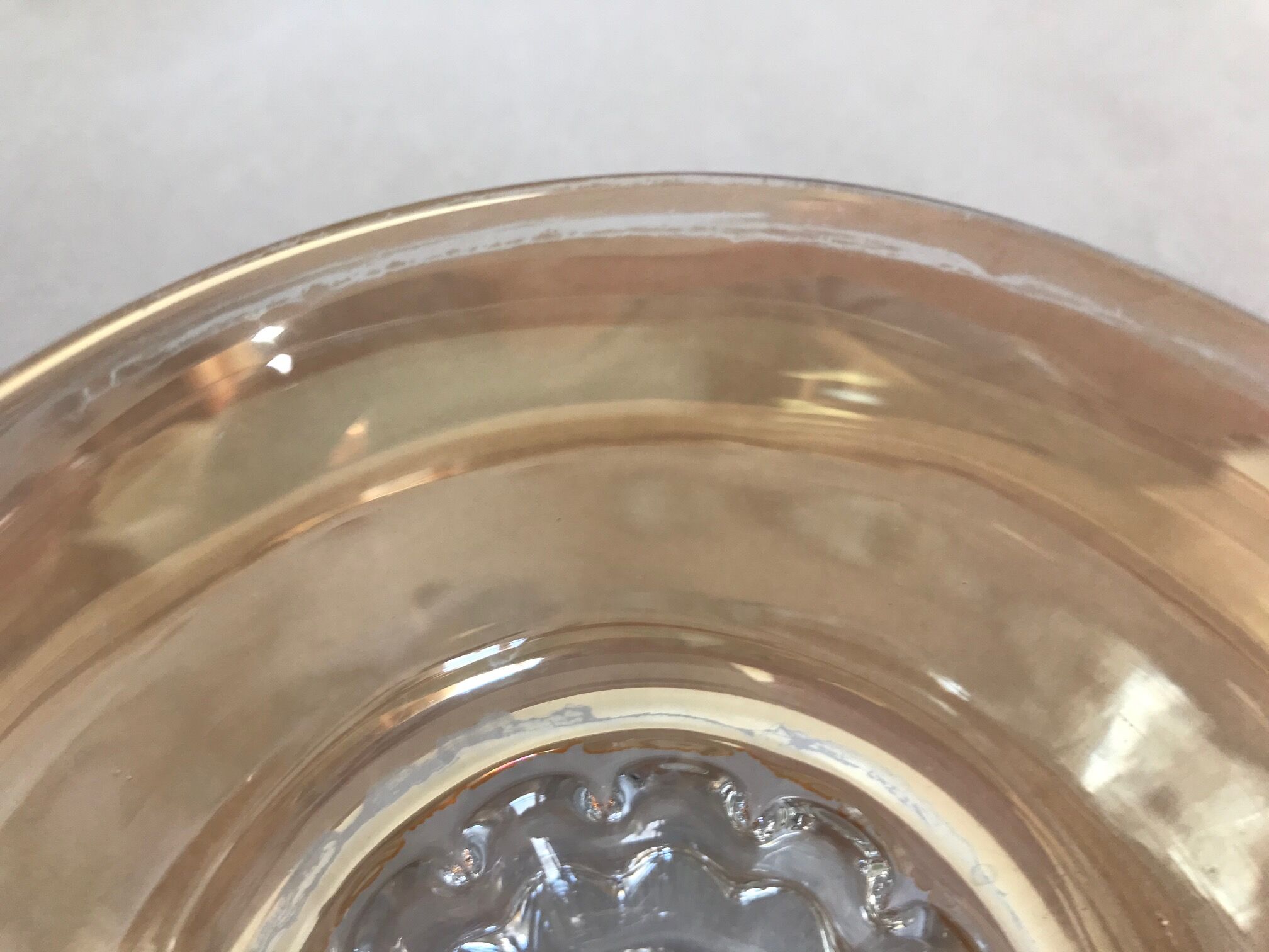 Cut and old coloured bowls