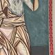 Greek god, oil on cardboard, icon