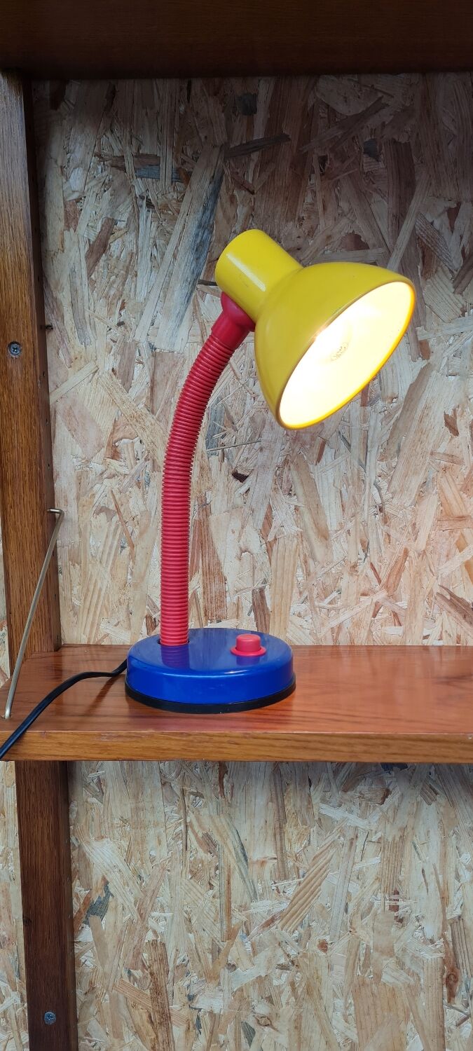 Primary color desk lamp 1980