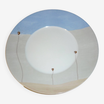 Assiette Zéphyr MdN en porcelaine de Limoges