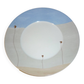 Assiette Zéphyr MdN en porcelaine de Limoges