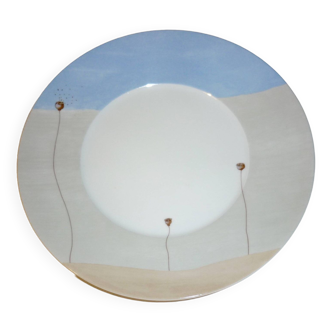 Zéphyr MdN plate in Limoges porcelain