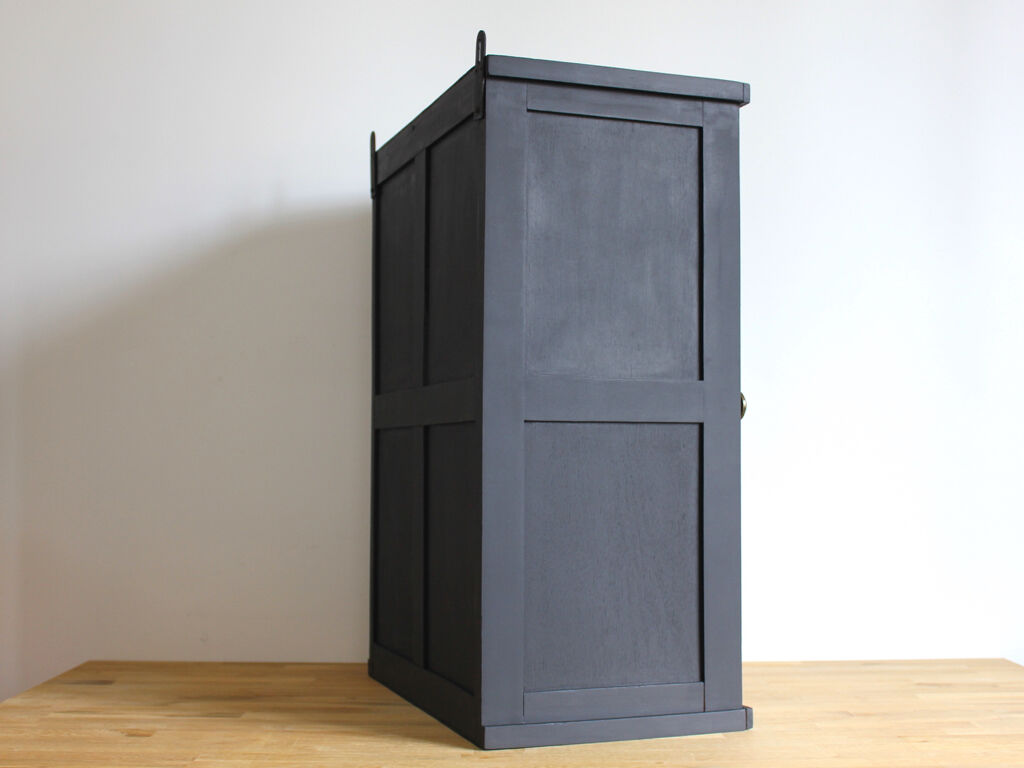 Old wooden wall showcase