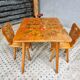 Vintage children's table set beech wood 60s