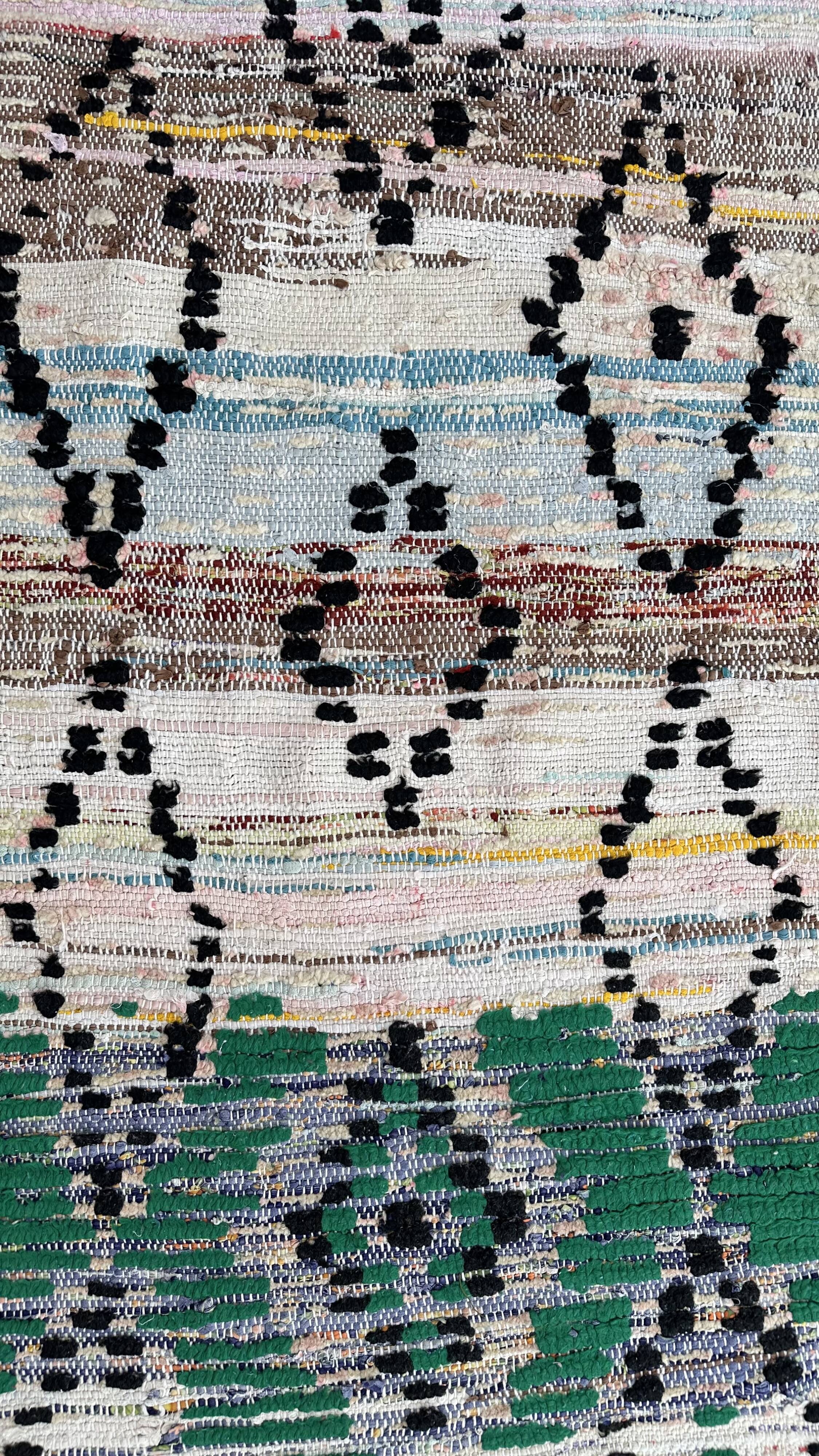 Tapis Marocain Boujad coloré - 80 x 228 cm