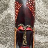 African wooden wall mask