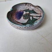 ceramic ashtray Thistles Attributed to Daniel Etienne