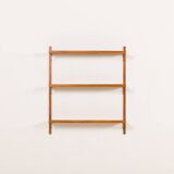 Mid century teak shelving unit, set of 3  extra wide shelves, Denmark 1970s