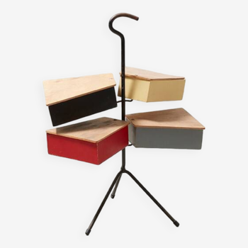 Joos Teders Sewing Stand for Metalux Netherlands 1950s