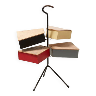 Joos Teders Sewing Stand for Metalux Netherlands 1950s