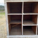 White patinated wooden craft