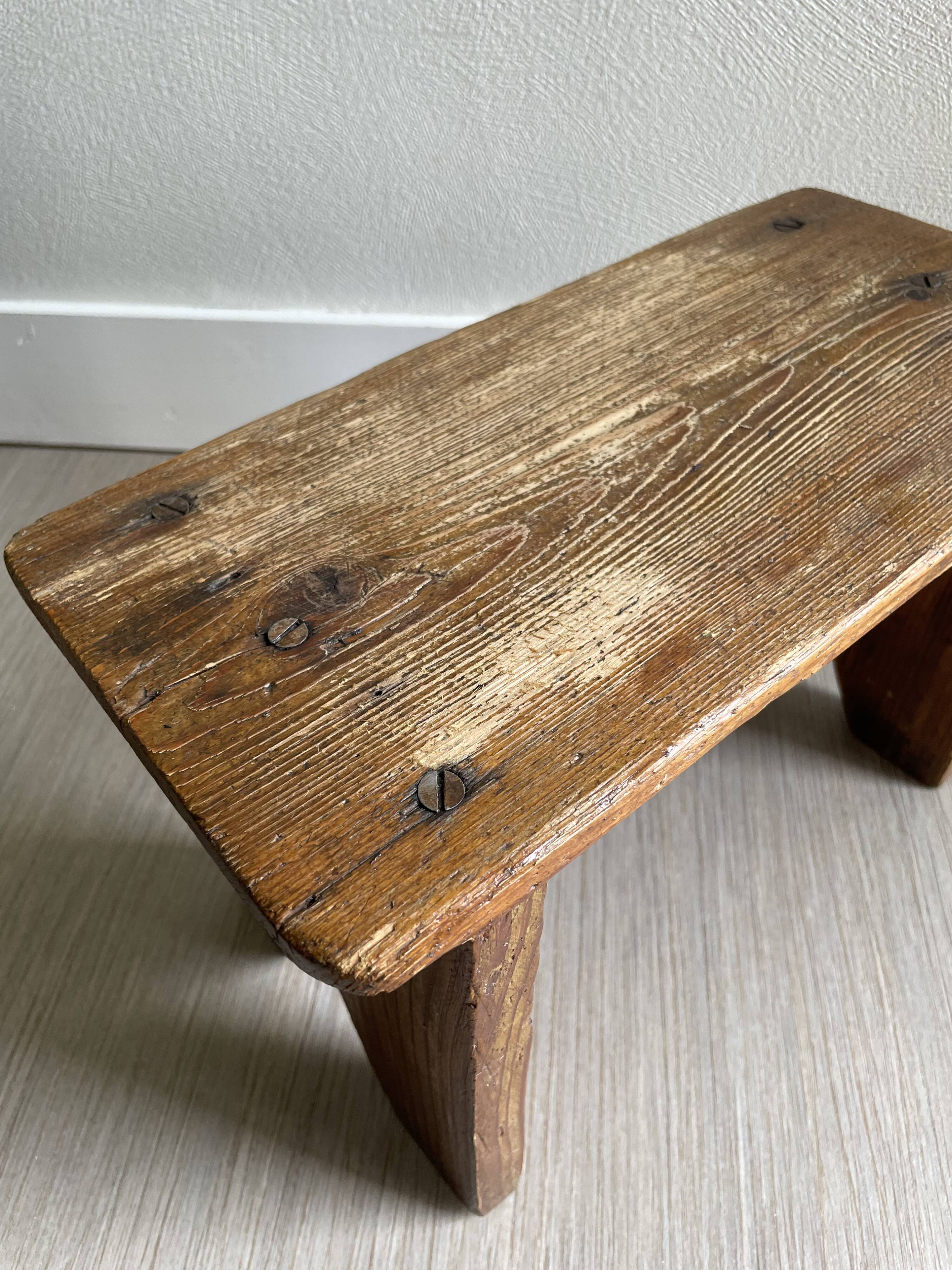 Wooden stool bench