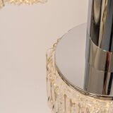 Large glass cascade chandelier designed for Staff Leuchten, Germany, 1970s.