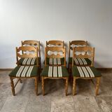 Mid-century oak danish dining chairs