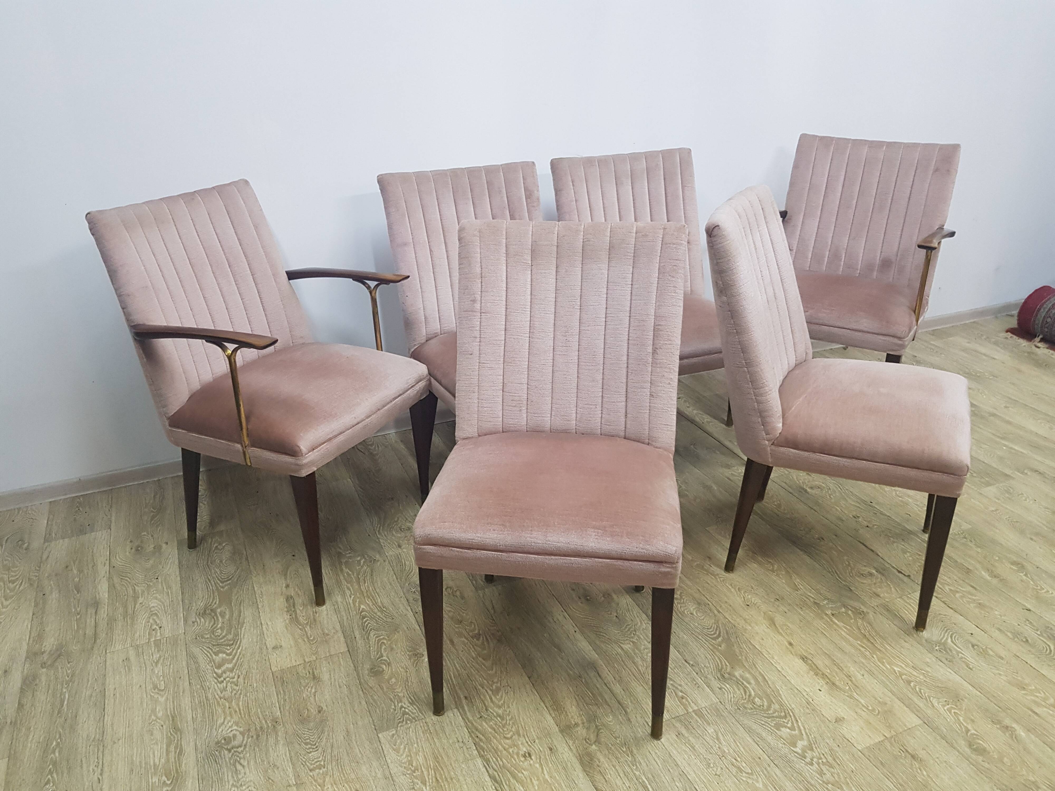 Mid-Century, Table and chair set, 1960s/70s.