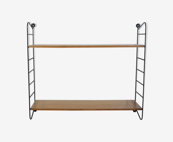 Etagère murale scandinave en bois, 1960