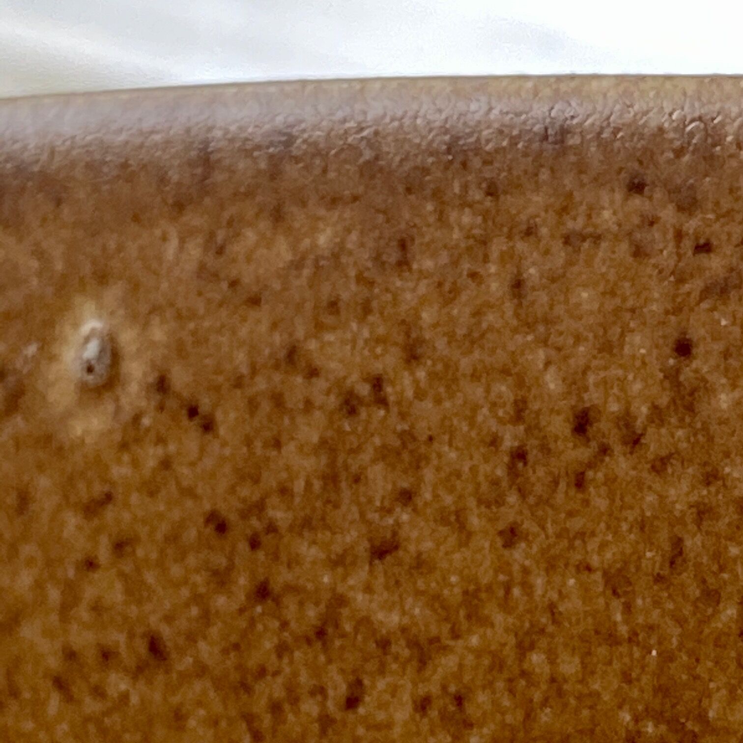 Sandstone dish, from France 1950, fish patterned, brown