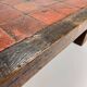 Mid Century Heavy Oak and Ceramic Coffee table, 1950s