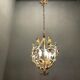 Italian Tole Flower Chandelier, 1960s