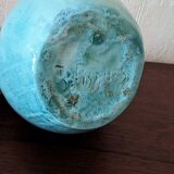 Signed ball vase