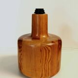 Grand Pied de Lampe Bois tourné Vintage