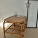 Vintage rattan coffee table from the 70s - organic lines, Riviera spirit.