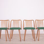 Green Dining Chairs by Antonin Suman for Ton, 1960